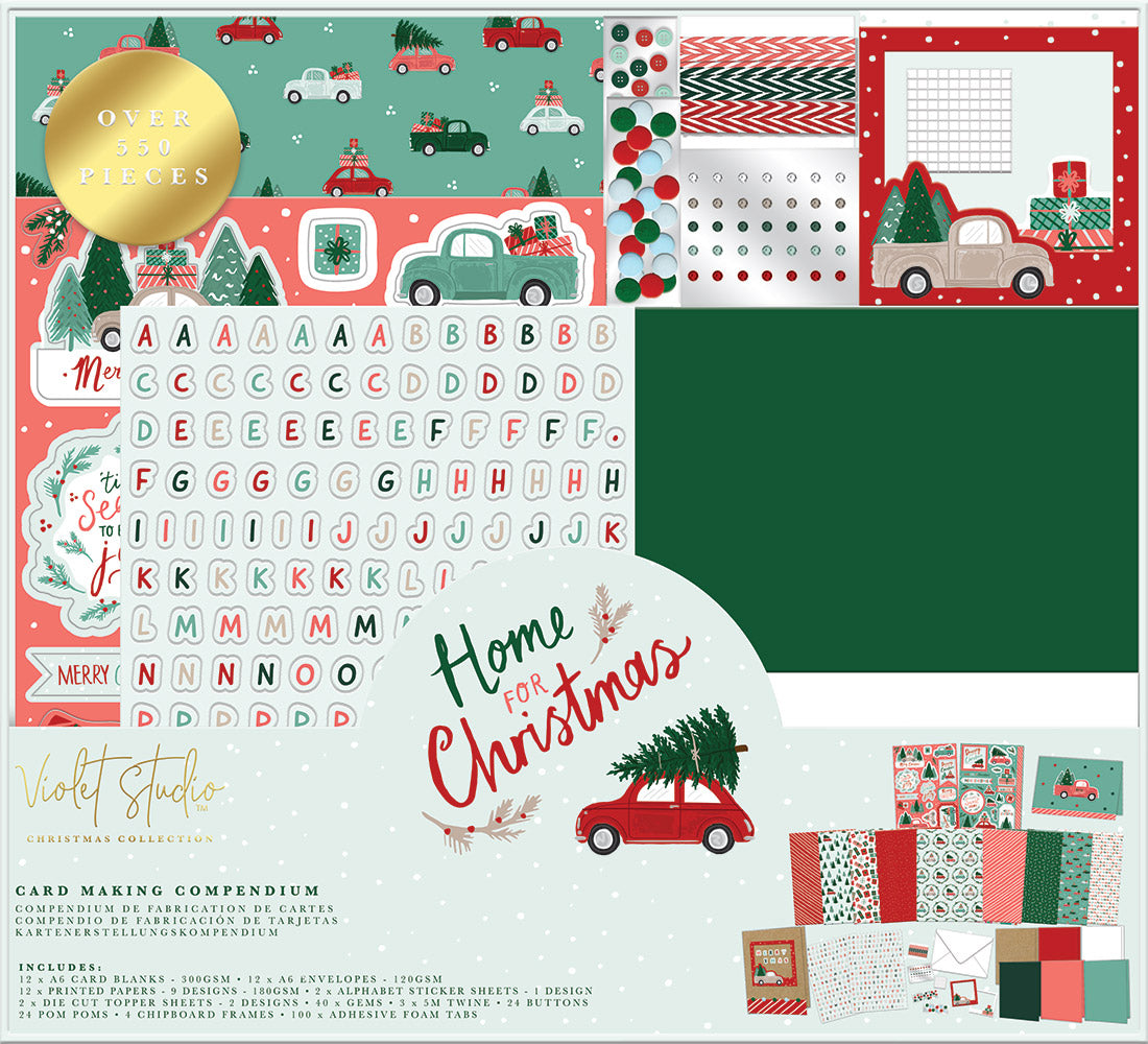 Violet Studio Make Christmas Kit - Tag Making Kit - Nordic - 10pk