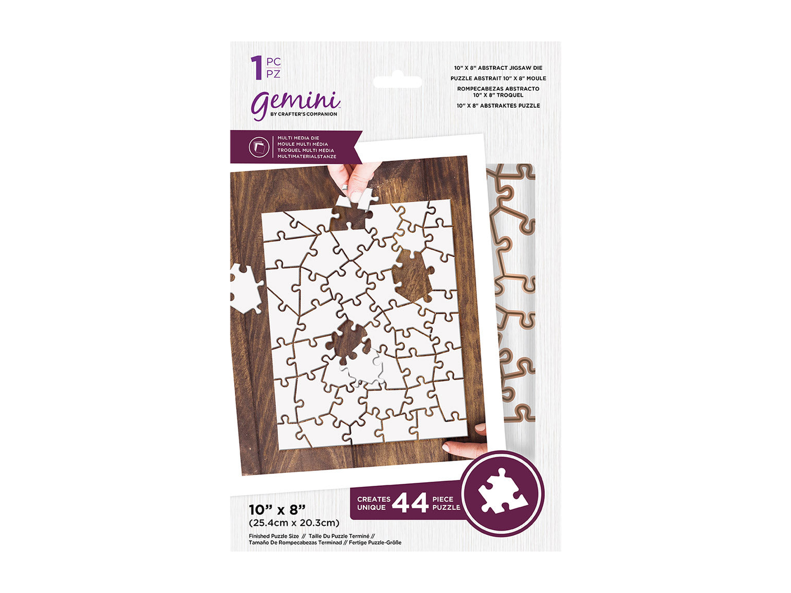 Crafters Companion Gemini Multimedia Abstract Jigsaw Die 10 x shops 8