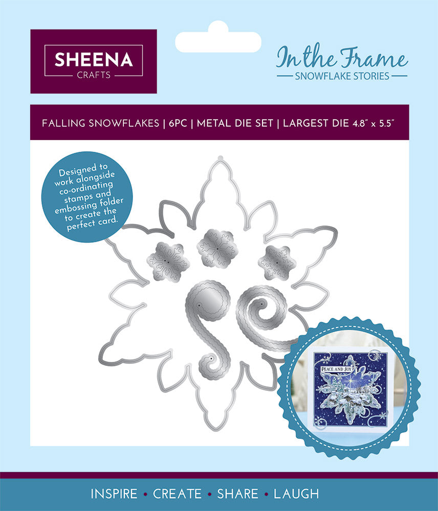 Sheena Douglass In The Frame Snowflake Stories Die Falling Snowflake