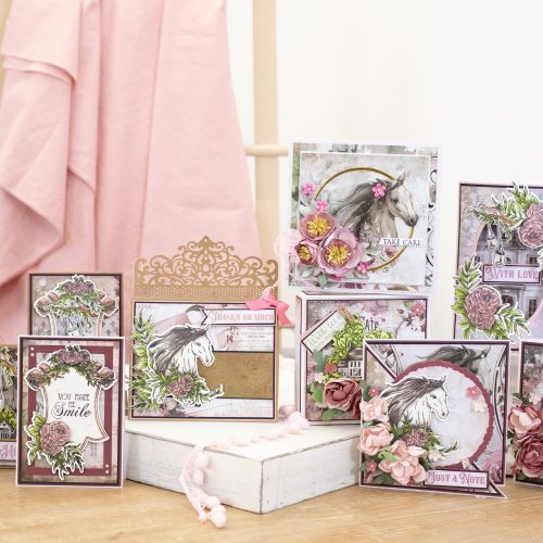 Perfect peonies, windswept ponies and vintage charm with the Belle Countryside craft collection