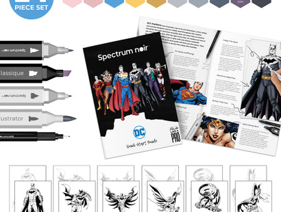 The contents of the Batman Pro Art Kit