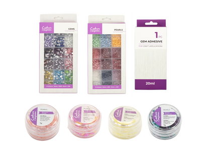 Crafter's Companion Gem, Pearl & Adhesive Collection