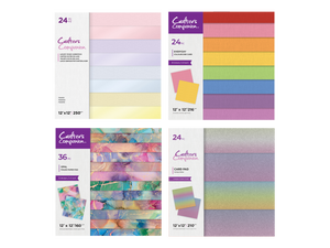 Crafter's Companion 12x12 Card & Paper Pad 4pc Collection