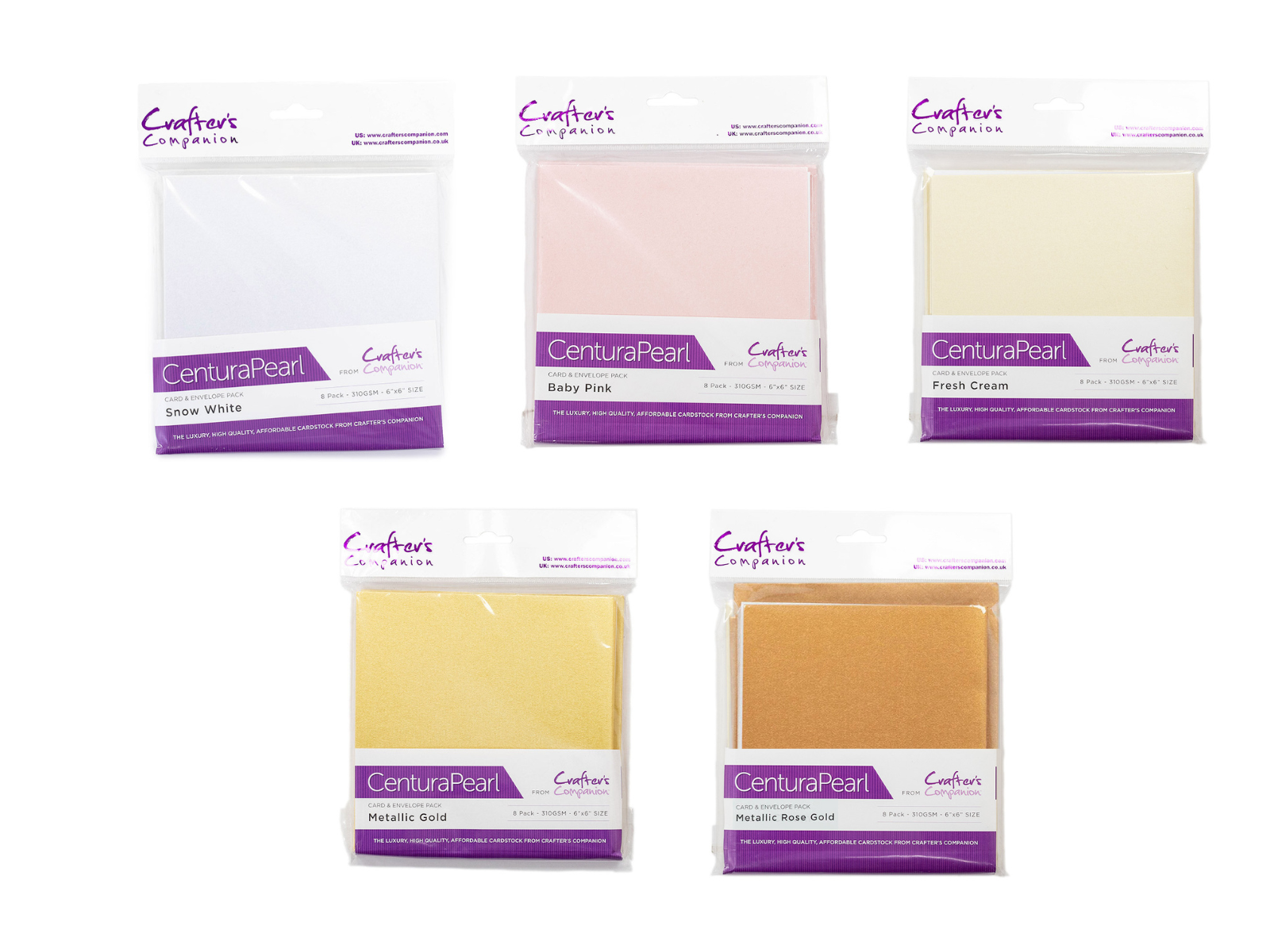 Centura Pearl 6x6 Card & Envelopes 5pk