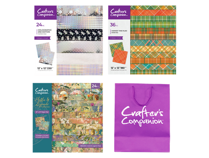 Crafter's Companion Holographic 12x12 Paper Pad SHOWSTOPPER