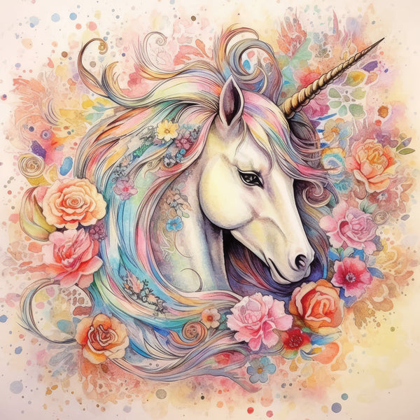 Majestic Unicorn - 6” x 6” Paper Pad