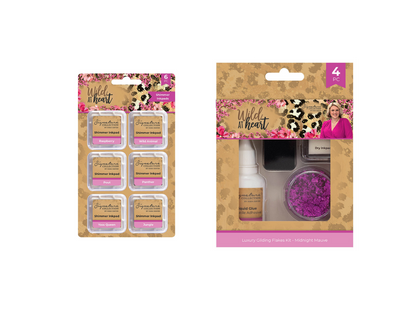 Saara Signature Wild at Heart Shimmer Inkpads & Gilding Flakes