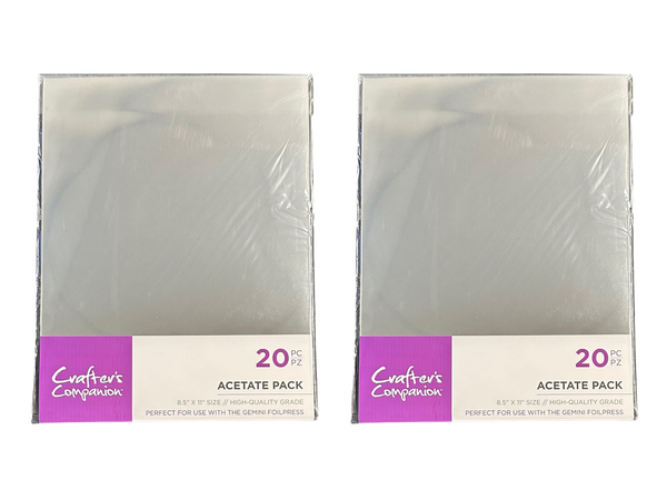 Crafter's Companion Acetate Pack 8x11 2pc