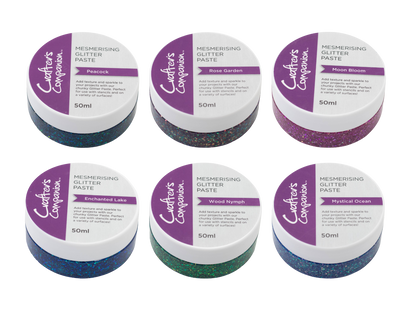 Crafter's Companion Mesmerising Glitter Paste 6pc Selection