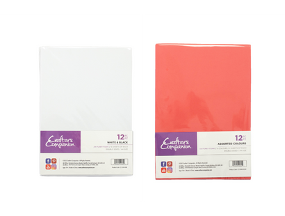 Crafter's Companion A4 Funky Foam Assorted Colours & White & Black Duo