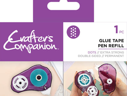 Crafter's Companion Glue Tape Pen Refill - Dots