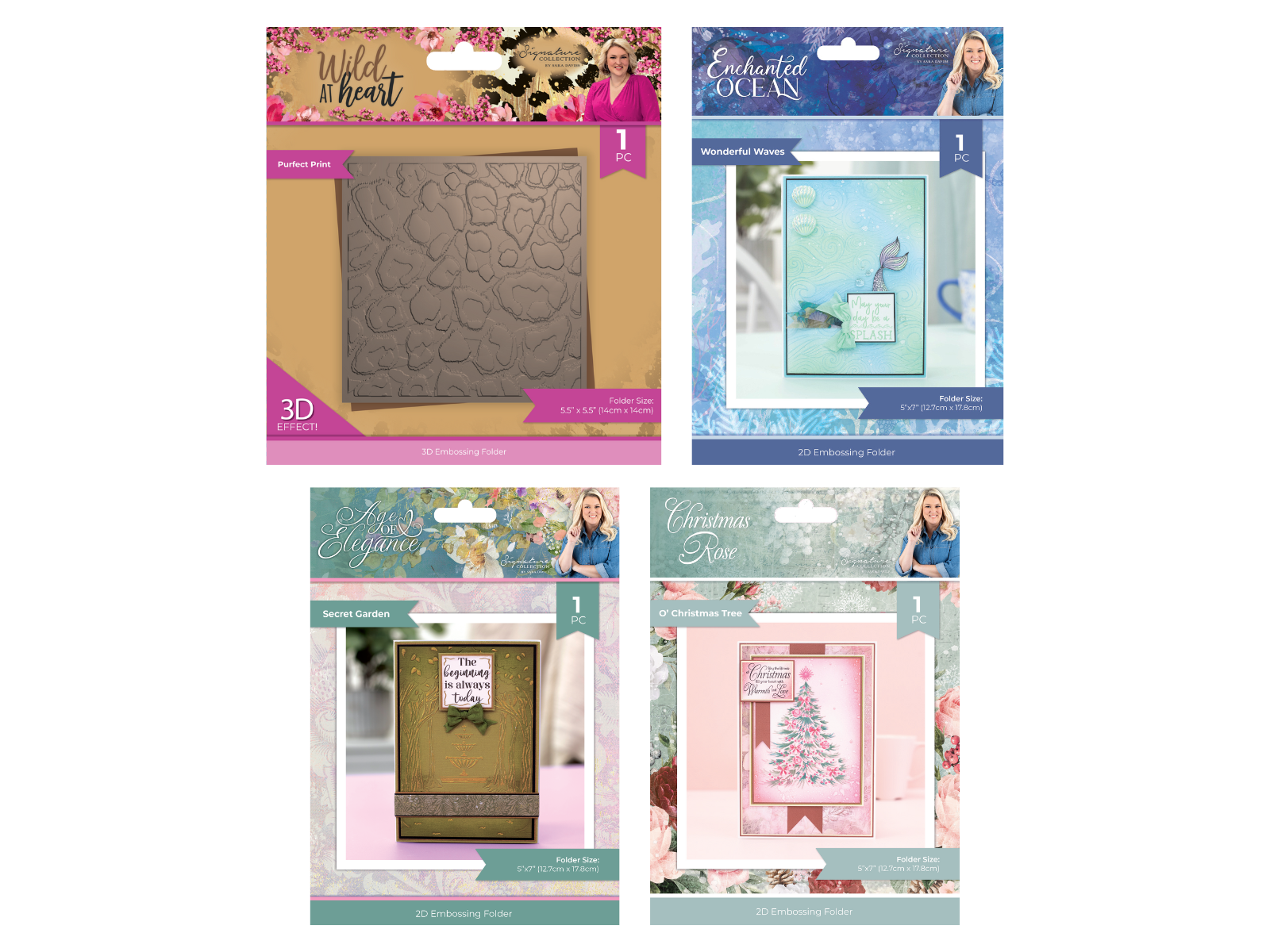 Sara Signature Embossing Folder Selection