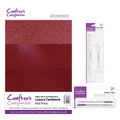 Crafter's Companion A4 Red Luxury Cardstock Pack with 2 FREE Essential Tools