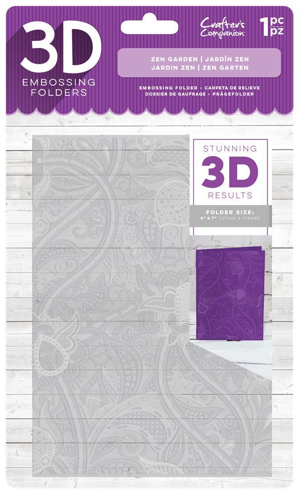 3D Embossing Folder - Zen Garden