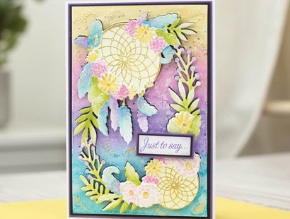 Gemini 4 x 6" 3D Embossing Folder & Metal Die - Bohemian Dreams