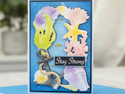 Gemini 4 x 6" 3D Embossing Folder & Metal Die - Coral Reef