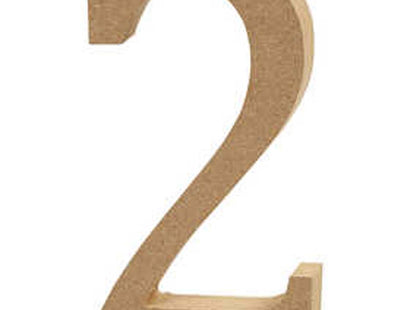 Creativ Wooden Number - 2