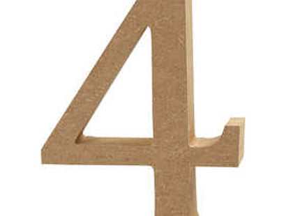 Creativ Wooden Number - 4