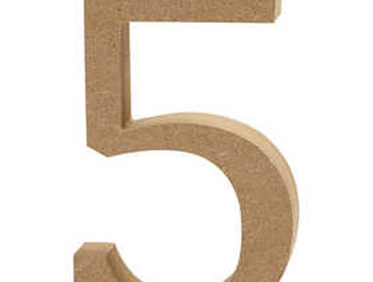 Creativ Wooden Number - 5