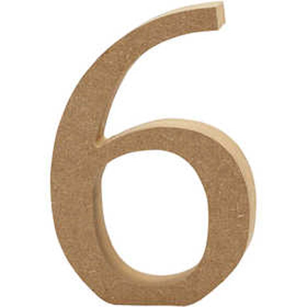 Creativ Wooden Number - 6