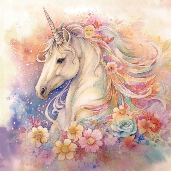 Majestic Unicorn - 6” x 6” Paper Pad