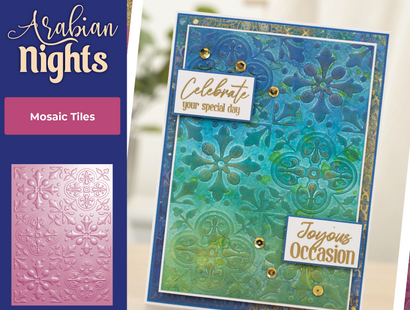 Arabian Nights 5" x 7" 3D Embossing Folder - Mosaic Tiles