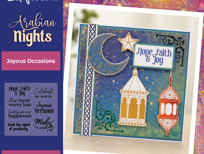 Arabian Nights 4" x 4" Clear Acrylic Stamps 7 Piece - Joyous Occasions