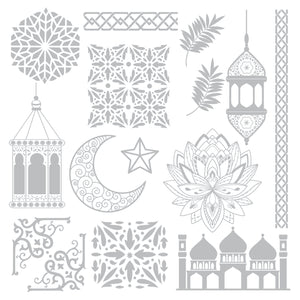 Arabian Nights 8" x 8" Foil Transfers - Arabian Nights