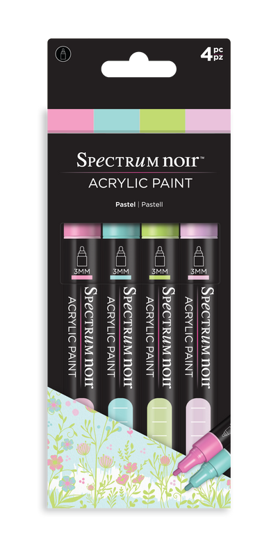 Spectrum Noir Acrylic Paint Marker (4PC)-Pastel