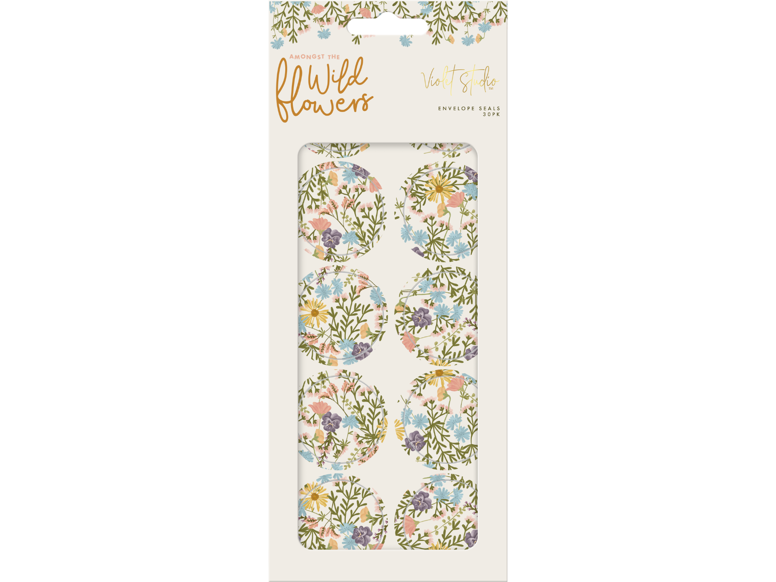 Violet Studio - Envelope Seals - Amongst The Wildflowers - 30pk