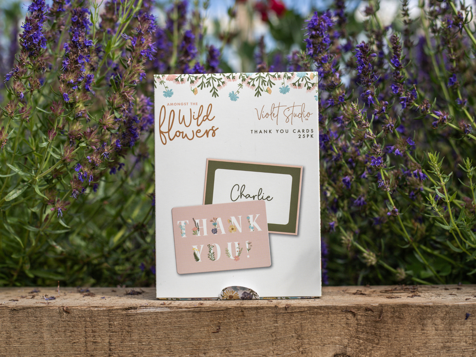 Violet Studio - Thankyou Cards - Amongst The Wildflowers - 25pk