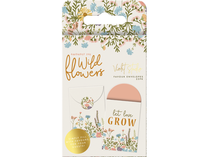 Violet Studio - Favour Envelopes - Amongst The Wildflowers - 25pk