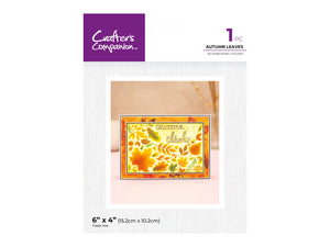 Crafter's Companion 6"x4" 3D Embossing Folder - Autumn Leaves