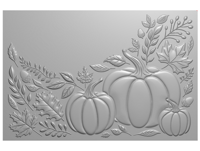 Crafter's Companion 6"x4" 3D Embossing Folder - Perfect Pumpkin