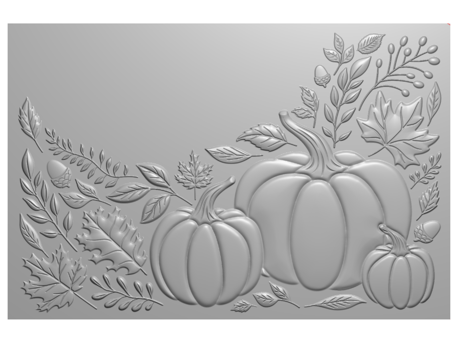 Crafter's Companion 6"x4" 3D Embossing Folder - Perfect Pumpkin