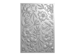 Crafter's Companion 3D Embossing Folder, Metal Die & Photopolymer Stamp - Blooming Florals