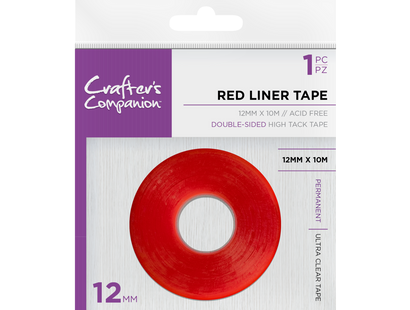 Crafter's Companion Red Liner Double Sided Tape (12mm)