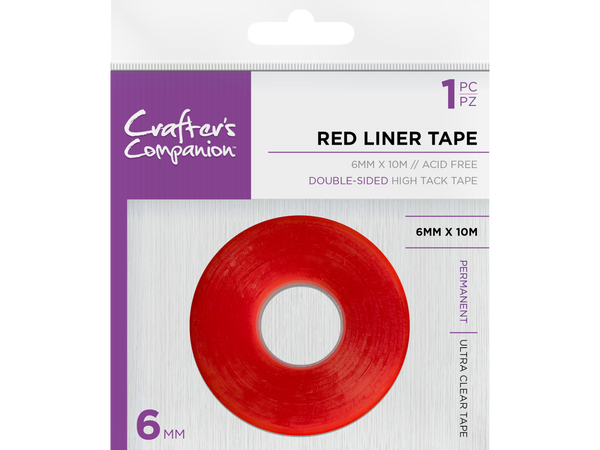 Crafter's Companion Red Liner Double Sided Tape (6mm)