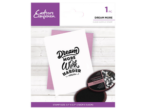 Crafter's Companion Mindfulness Quotes Clear Acrylic Stamp - Dream More