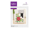 Crafter's Companion Clear Acrylic Stamp - Floral Beauty