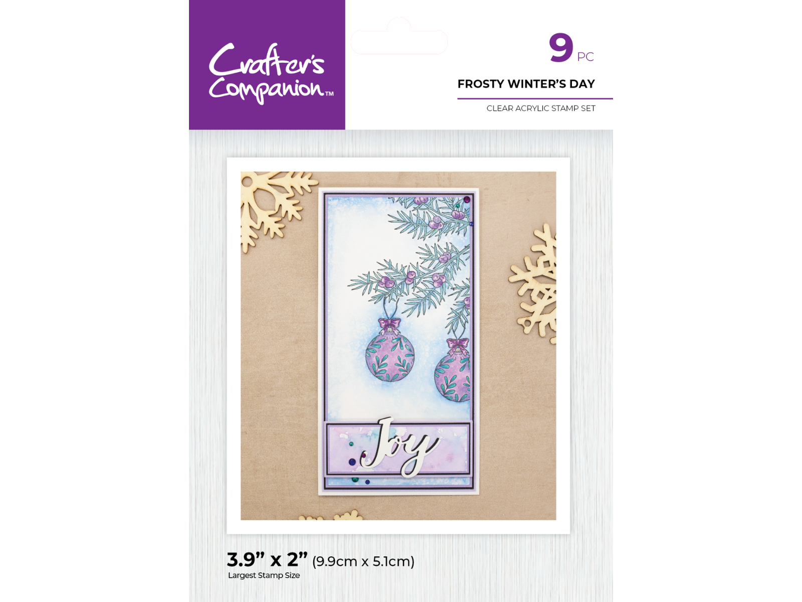 Crafter's Companion Clear Acrylic Stamp - Frosty Winter’s Day