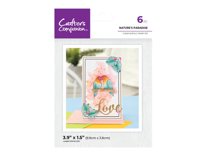 Crafter's Companion Clear Acrylic Stamp - Nature's Paradise