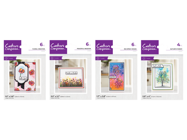 Crafter's Companion Colour Creation Clear Acrylic Stamps 4pc Collection