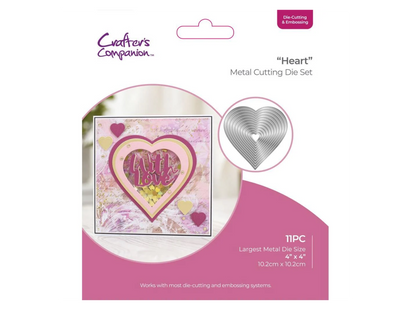 Crafters Companion - Die Cutting & Embossing – Heart Nesting Dies