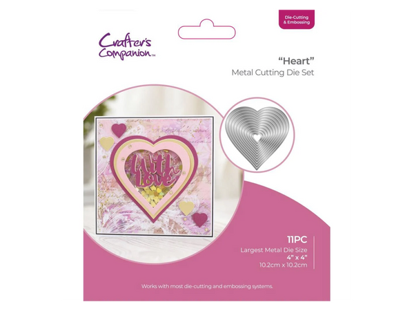 Crafters Companion - Die Cutting & Embossing – Heart Nesting Dies