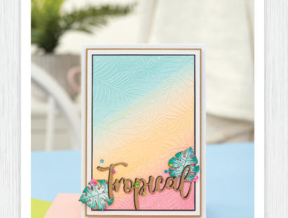 Crafter's Companion 6" x 4" Embossing Folder - Lost In Paradise