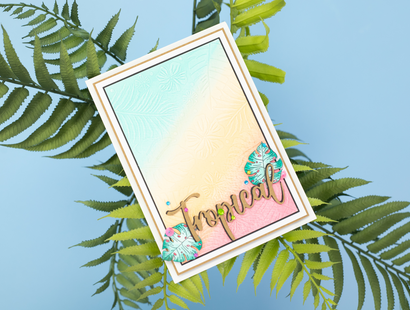 Crafter's Companion 6" x 4" Embossing Folder - Lost In Paradise