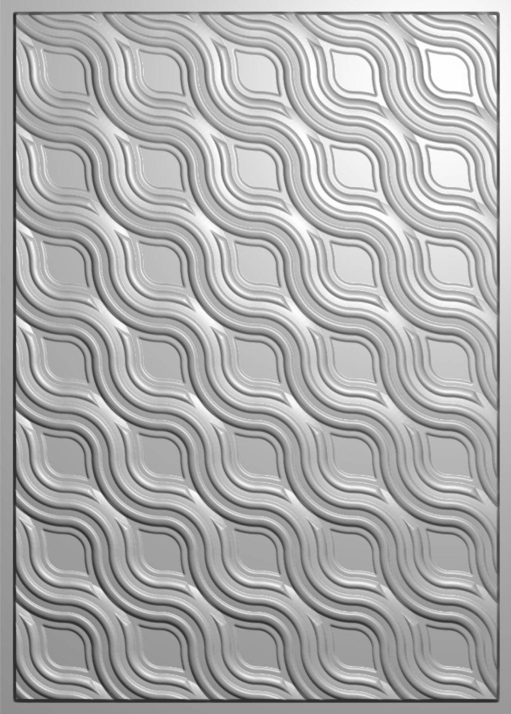 Crafter's Companion 3D Embossing Folder 5" x 7" - Contemporary Waves