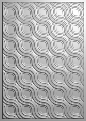 Crafter's Companion 3D Embossing Folder 5" x 7" - Contemporary Waves