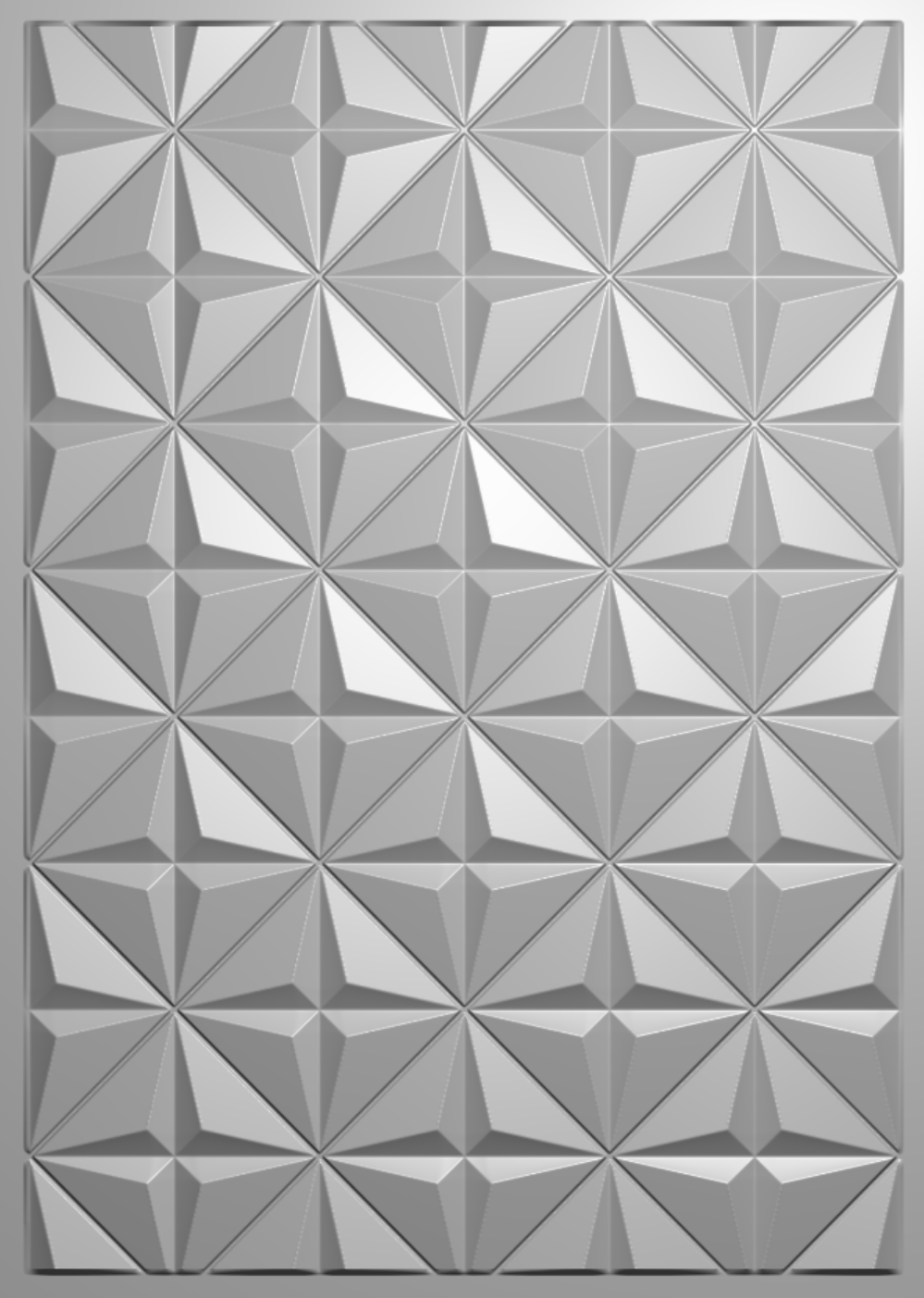 Crafter's Companion 3D Embossing Folder 5" x 7" - Geometric Diamonds